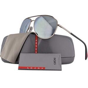 Prada Linea Rossa Sunglasses Rubber Grey Mirrored